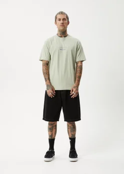 T-Shirts<Afends Creator  - Retro Tee Eucalyptus