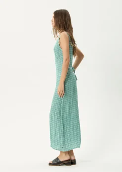 Dresses<Afends Creator  - Seersucker Maxi Dress Pine