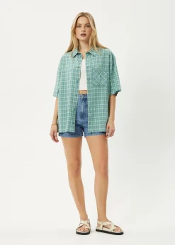 Shirts|Tees & Shirts<Afends Creator  - Short Sleeve Shirt Pine