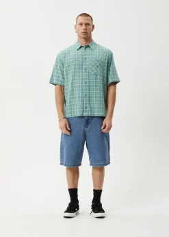 Shirts|Tees & Shirts<Afends Creator  - Short Sleeve Shirt Pine