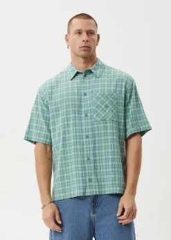 Shirts|Tees & Shirts<Afends Creator  - Short Sleeve Shirt Pine