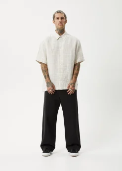 Shirts|Sets & Co-Ords<Afends Criss Cross  - Short Sleeve Shirt Taupe