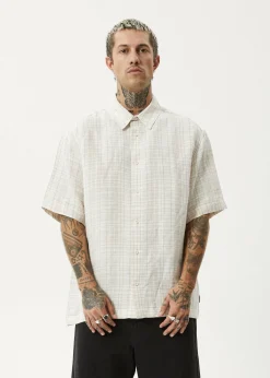 Shirts|Sets & Co-Ords<Afends Criss Cross  - Short Sleeve Shirt Taupe
