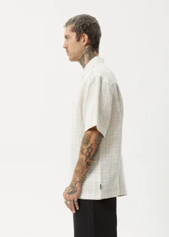 Shirts|Sets & Co-Ords<Afends Criss Cross  - Short Sleeve Shirt Taupe
