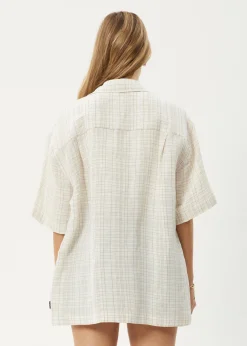 Shirts|Sets & Co-Ords<Afends Criss Cross  - Short Sleeve Shirt Taupe
