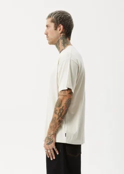 T-Shirts<Afends Cultivate Me  - Boxy Tee Moonbeam