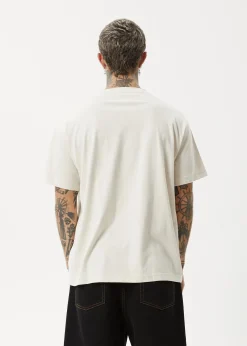 T-Shirts<Afends Cultivate Me  - Boxy Tee Moonbeam