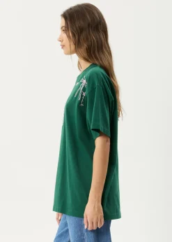 Tees & Shirts<Afends Cygnet  - Oversized Tee Hunter Green