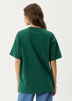 Tees & Shirts<Afends Cygnet  - Oversized Tee Hunter Green