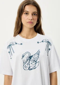 Tees & Shirts<Afends Cygnet  - Oversized Tee White