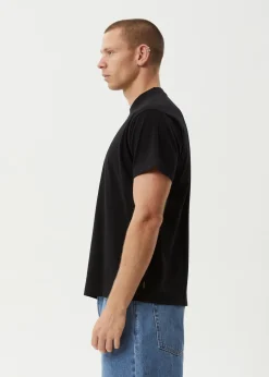 T-Shirts<Afends Daisy Chain  - Boxy Tee Black