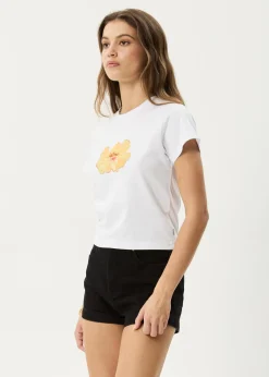 Tees & Shirts<Afends Dark Heaven  - Baby Tee White