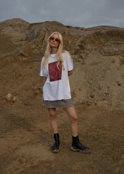 Tees & Shirts<Afends Dark Heaven  - Oversized Tee White