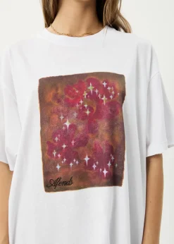 Tees & Shirts<Afends Dark Heaven  - Oversized Tee White