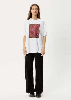 Tees & Shirts<Afends Dark Heaven  - Oversized Tee White