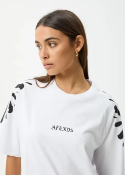 Tees & Shirts<Afends Dash  - Oversized Raglan Tee White