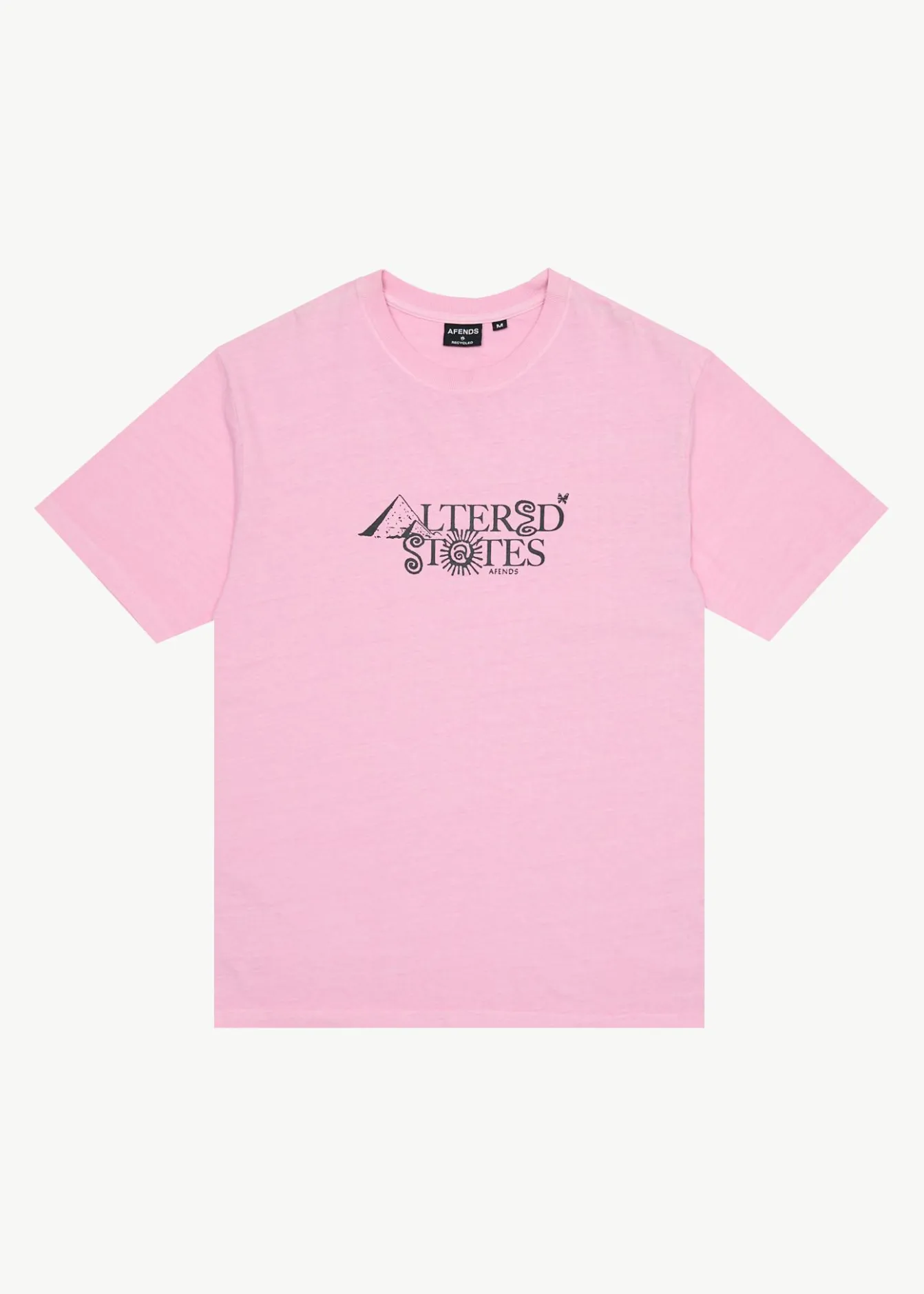 T-Shirts<Afends Deep State - Heavyweight Retro Tee Vintage Pink