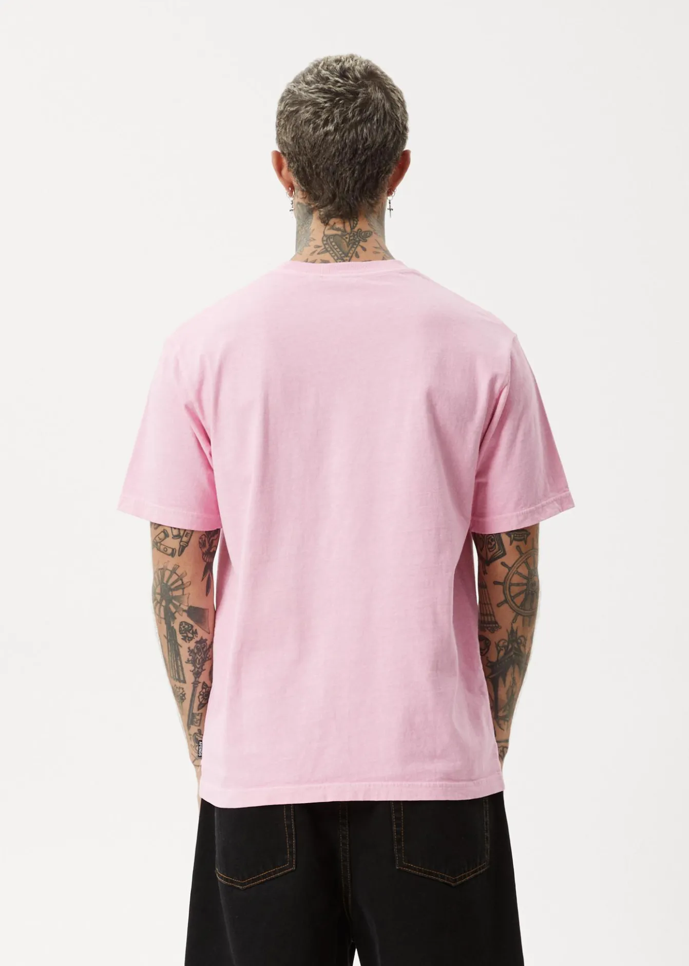 T-Shirts<Afends Deep State - Heavyweight Retro Tee Vintage Pink