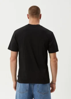 T-Shirts<Afends Deep State  - Heavyweight Retro Tee Black