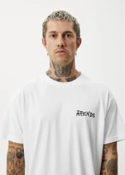 T-Shirts<Afends Destroyer  - Boxy Tee White