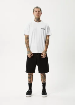 T-Shirts<Afends Destroyer  - Boxy Tee White