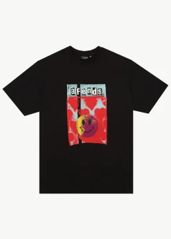 T-Shirts<Afends Dime Bag  - Retro Tee Black