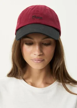 Accessories|Accessories<Afends Disco  - Panelled Cap Burgundy
