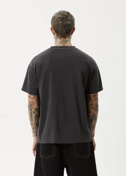 T-Shirts<Afends Doom Gen  - Boxy Tee Stone Black