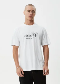 T-Shirts<Afends Dreamer  - Retro Tee White