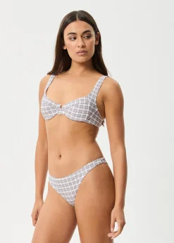 Swimwear<Afends Drew Check  - Bikini Bottom Taupe Check
