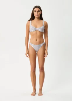 Swimwear<Afends Drew Check  - Bikini Bottom Taupe Check