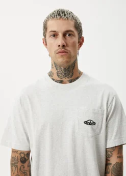 T-Shirts<Afends Earthling  - Heavyweight Boxy Tee Grey Marle