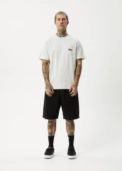 T-Shirts<Afends Earthling  - Heavyweight Boxy Tee Grey Marle