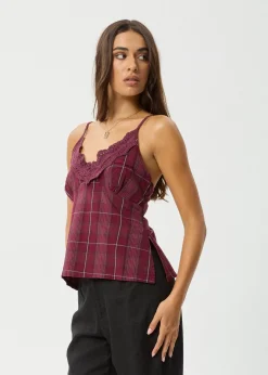 Sets & Co-Ords|Sleeveless<Afends Eboni - Check Cami Port