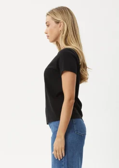Tees & Shirts|Essentials<Afends Eden  - Regular Tee Black