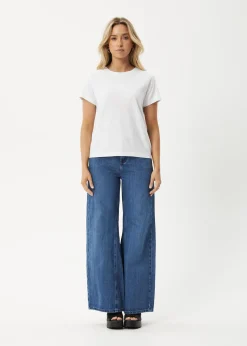 Tees & Shirts|Essentials<Afends Eden  - Regular Tee White
