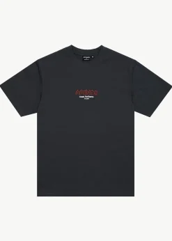 T-Shirts<Afends Ember  - Retro Tee Charcoal