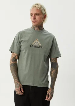 T-Shirts<Afends Embossed  - Retro Tee Washed Sycamore