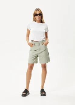 Shorts<Afends Emilie  - Canvas Workwear Short Eucalyptus