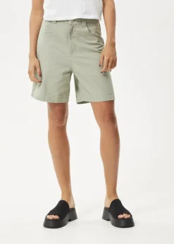 Shorts<Afends Emilie  - Canvas Workwear Short Eucalyptus