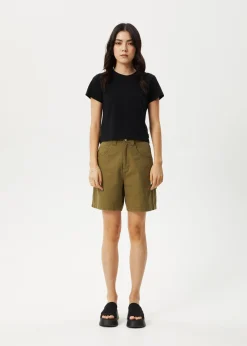 Shorts<Afends Emilie  - Canvas Workwear Short Military