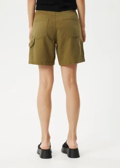 Shorts<Afends Emilie  - Canvas Workwear Short Military