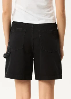 Shorts|Essentials<Afends Emilie  - Denim Workwear Short Washed Black