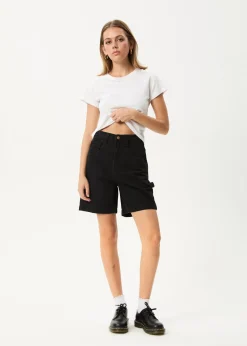 Shorts|Essentials<Afends Emilie  - Denim Workwear Short Washed Black
