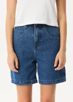 Shorts|Essentials<Afends Emilie  - Denim Workwear Short Authentic Blue