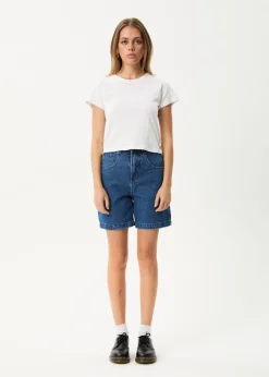 Shorts|Essentials<Afends Emilie  - Denim Workwear Short Authentic Blue