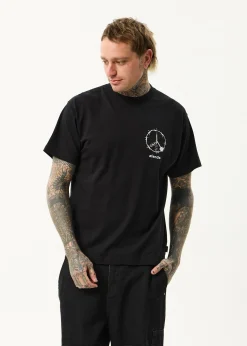 T-Shirts<Afends Energy  - Boxy Tee Black