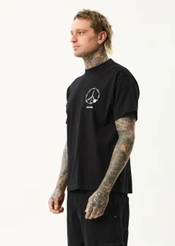 T-Shirts<Afends Energy  - Boxy Tee Black