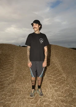 T-Shirts<Afends Energy  - Boxy Tee Black