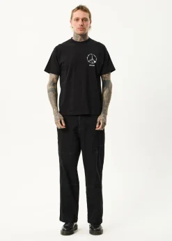 T-Shirts<Afends Energy  - Boxy Tee Black